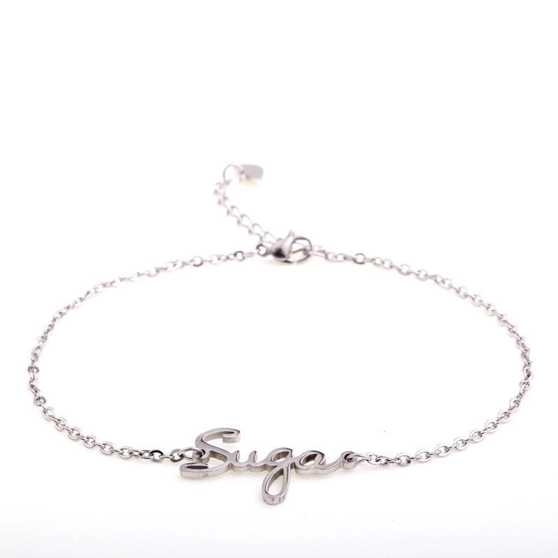 Name Peripheral Simple Bracelet Birthday Gift Bracelet Orbiter