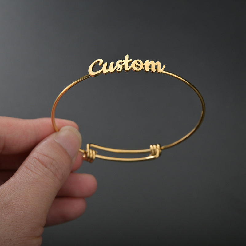 Custom Stainless Steel Personalized Name Bracelet