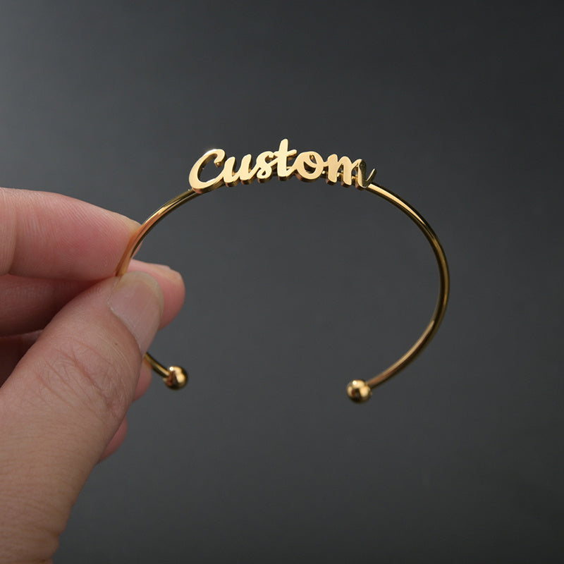 Custom Stainless Steel Personalized Name Bracelet