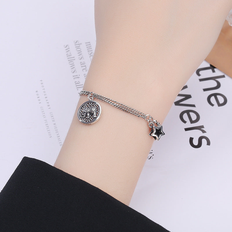 Fashion Sterling Silver Baby Elephant Bracelet