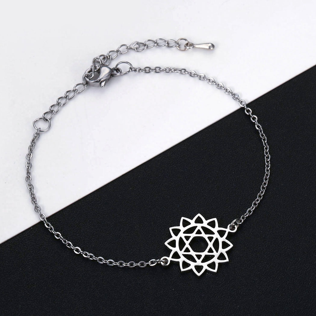 Geometric Mother And Baby Giraffe Bracelet