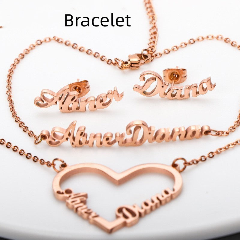 Name Earrings With Engraved Characters Are Versatile And Minimalist