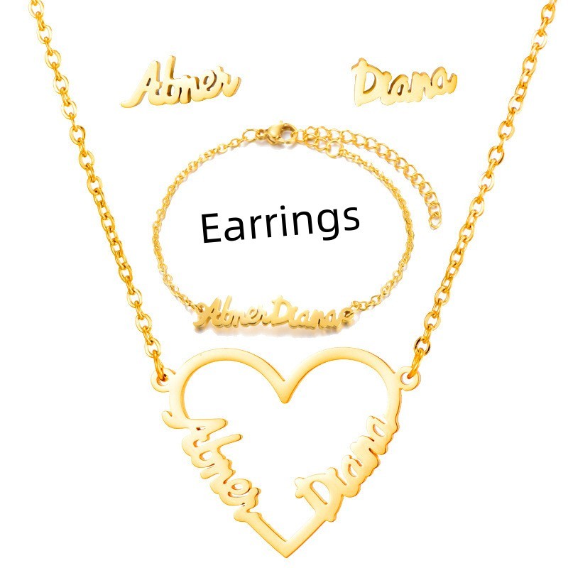 Name Earrings With Engraved Characters Are Versatile And Minimalist