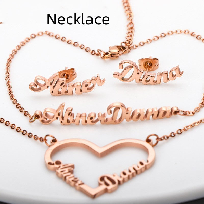 Name Earrings With Engraved Characters Are Versatile And Minimalist