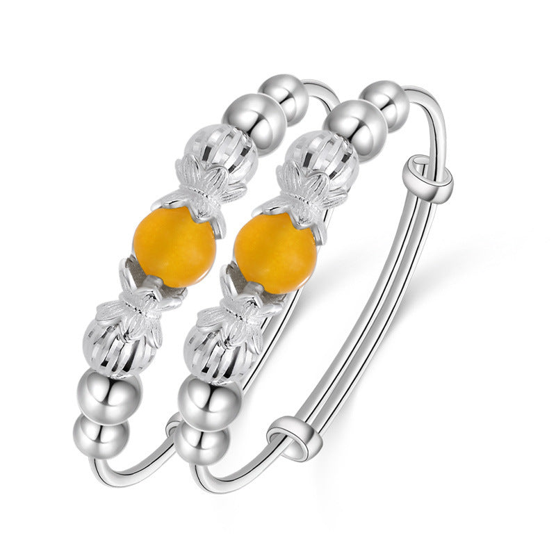 Baby pure silver topaz bracelet