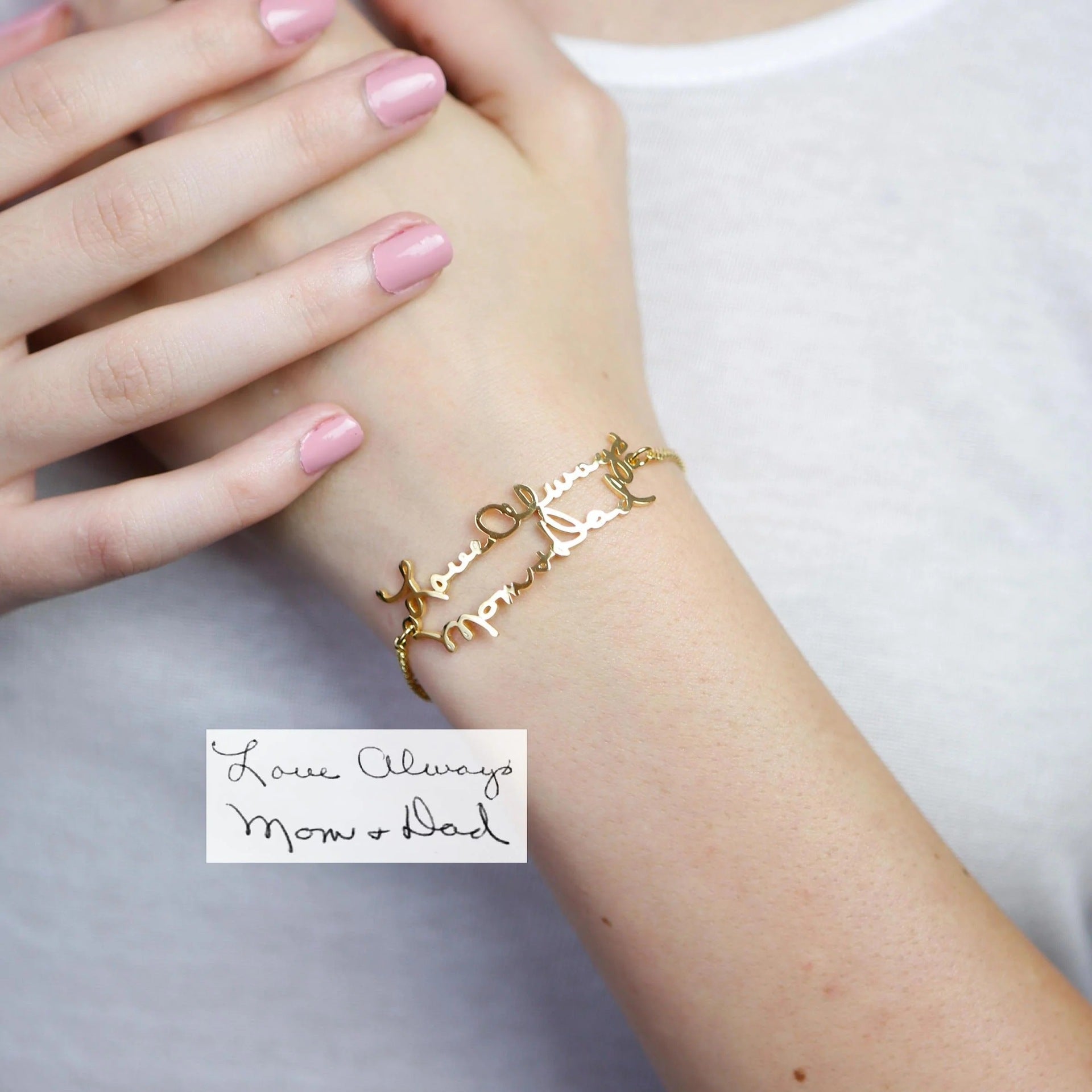 Stainless Steel Alphabet Name Bracelet