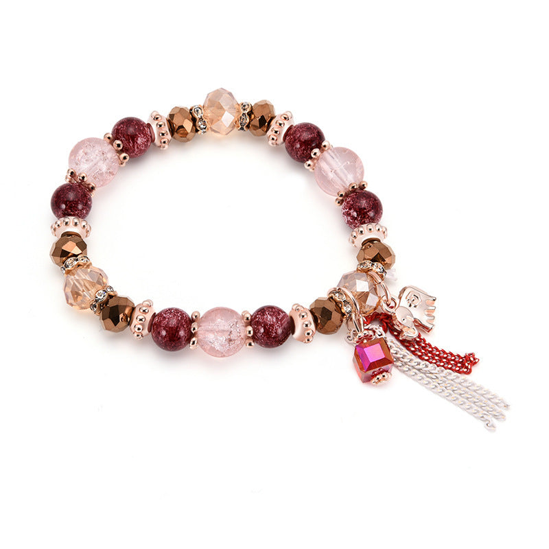Baby Elephant Pendant Fashion And Exquisite Versatile Bracelet