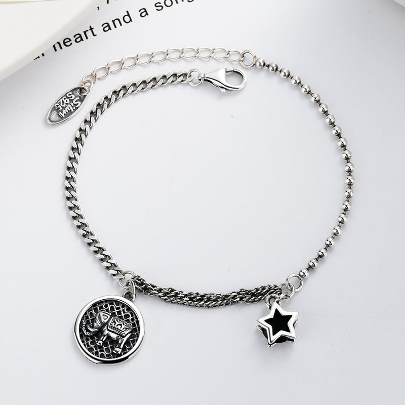 Fashion Sterling Silver Baby Elephant Bracelet