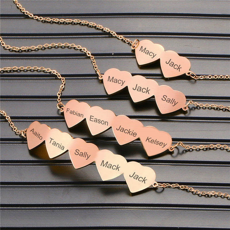 Ladies Glossy Titanium Steel Customizable Name Bracelet