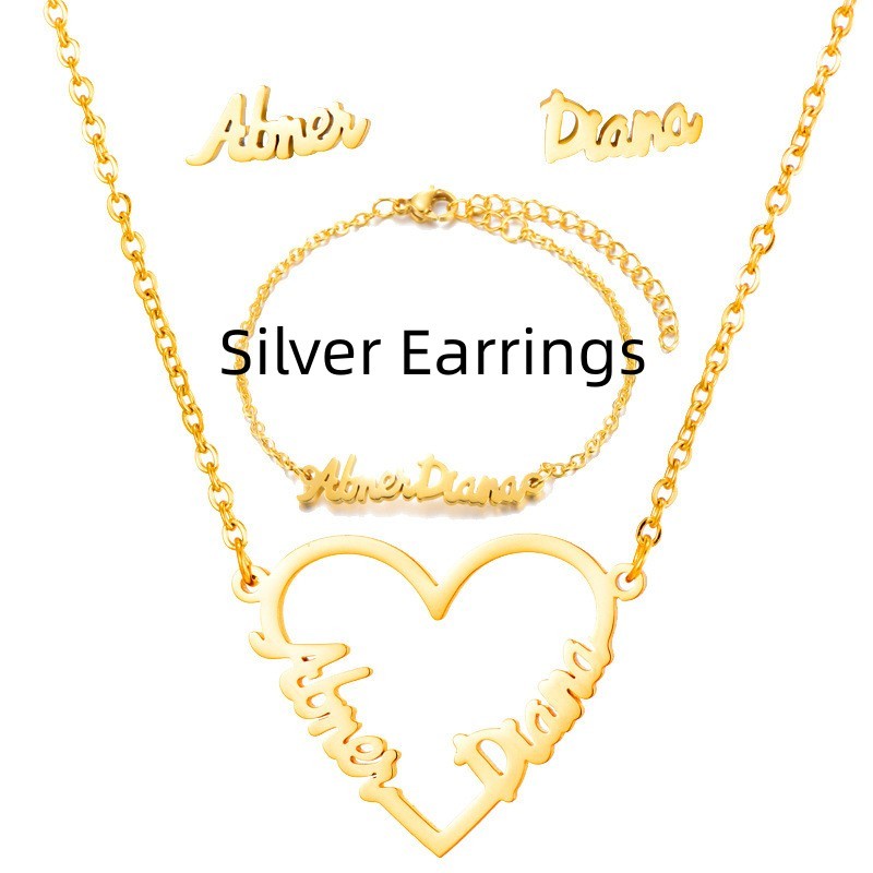 Name Earrings With Engraved Characters Are Versatile And Minimalist