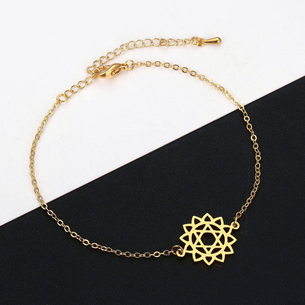 Geometric Mother And Baby Giraffe Bracelet