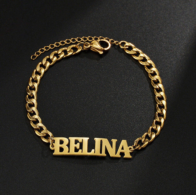 Personalized Letters Men's Bracelet English Name