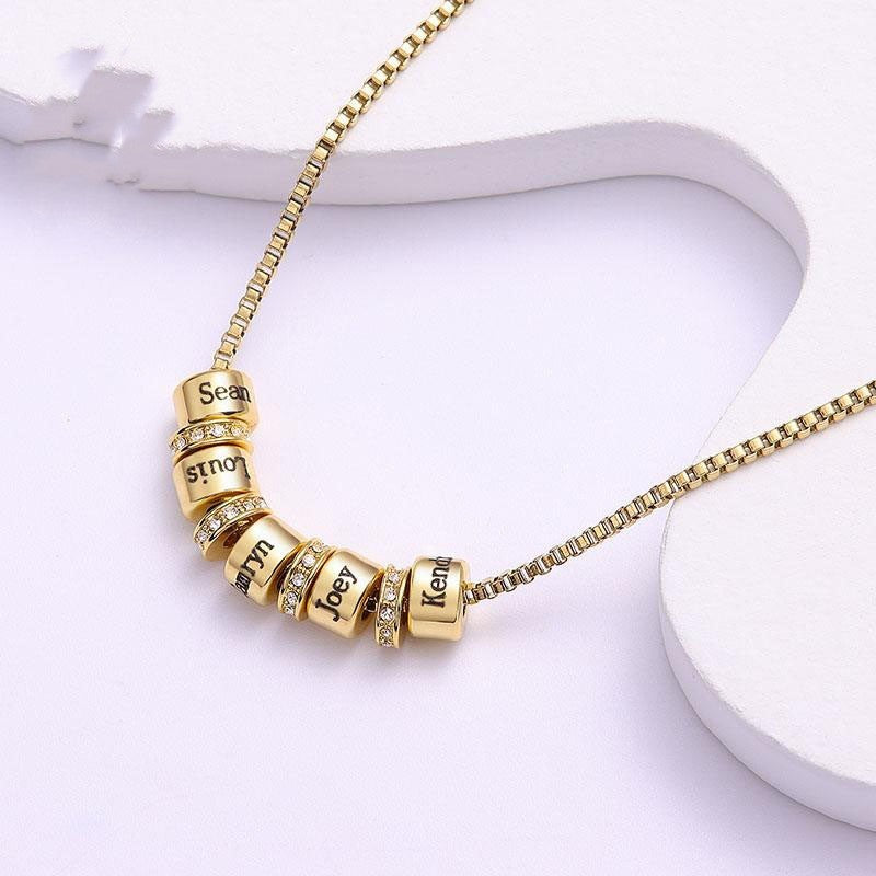 Engraved DIY Family Name Women's Necklace