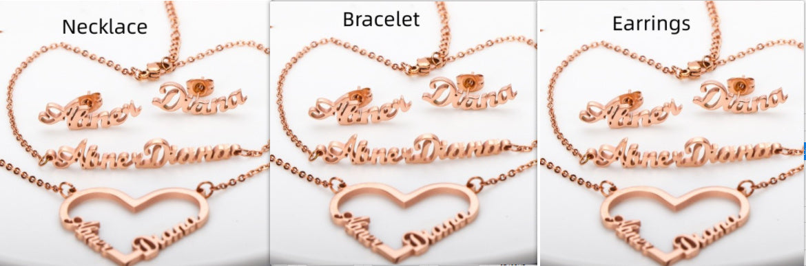 Name Earrings With Engraved Characters Are Versatile And Minimalist