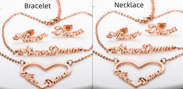 Name Earrings With Engraved Characters Are Versatile And Minimalist