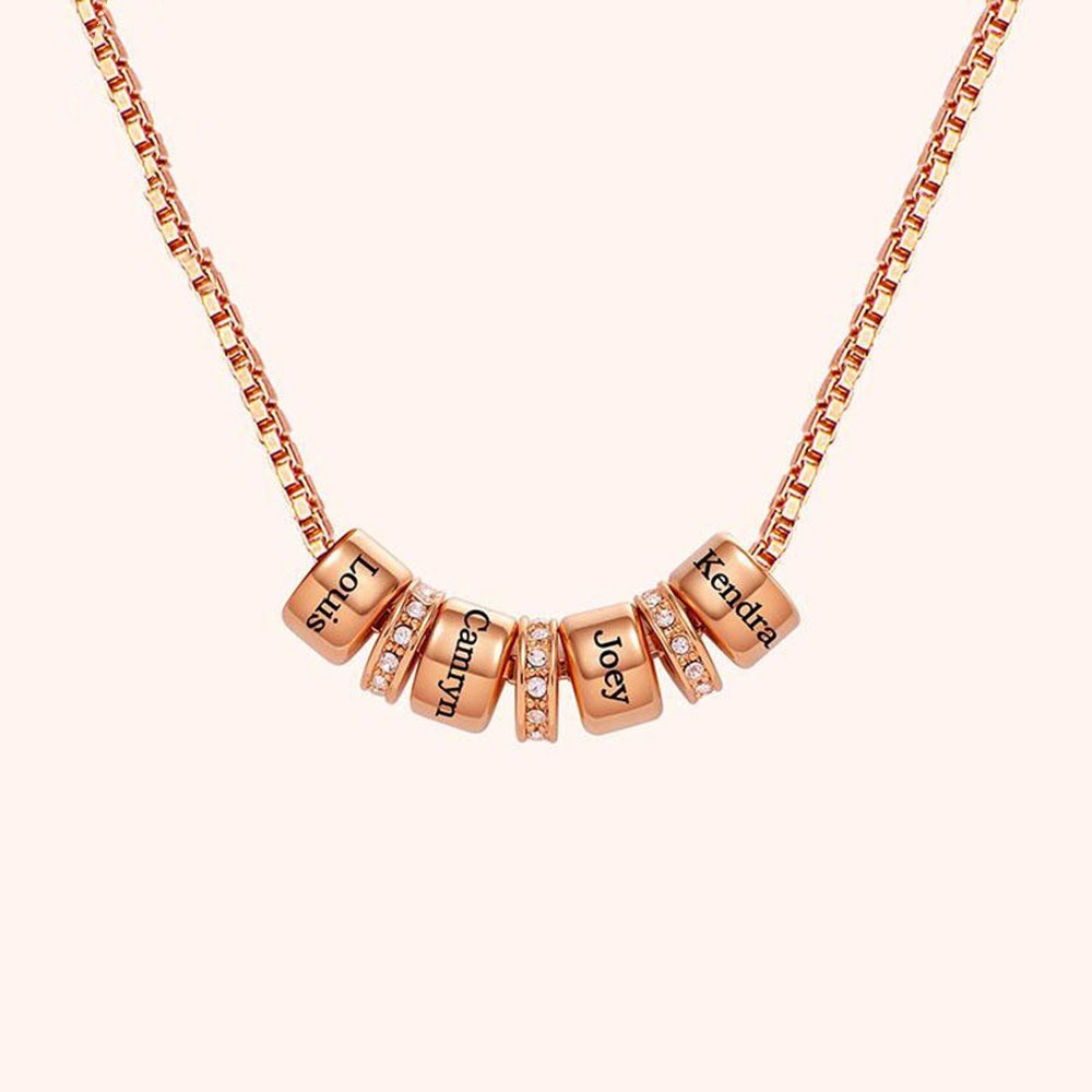 Engraved DIY Family Name Women's Necklace